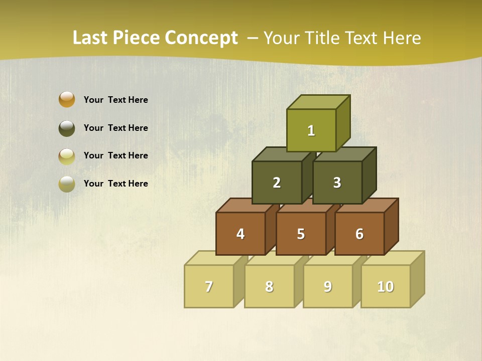 A Green And Yellow Background With Trees In The Background PowerPoint Template