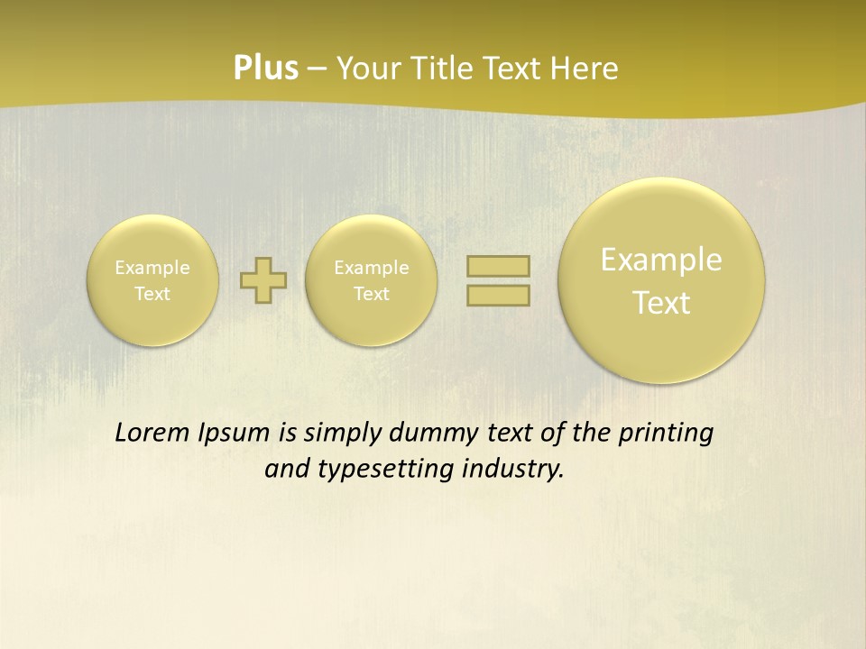 A Green And Yellow Background With Trees In The Background PowerPoint Template