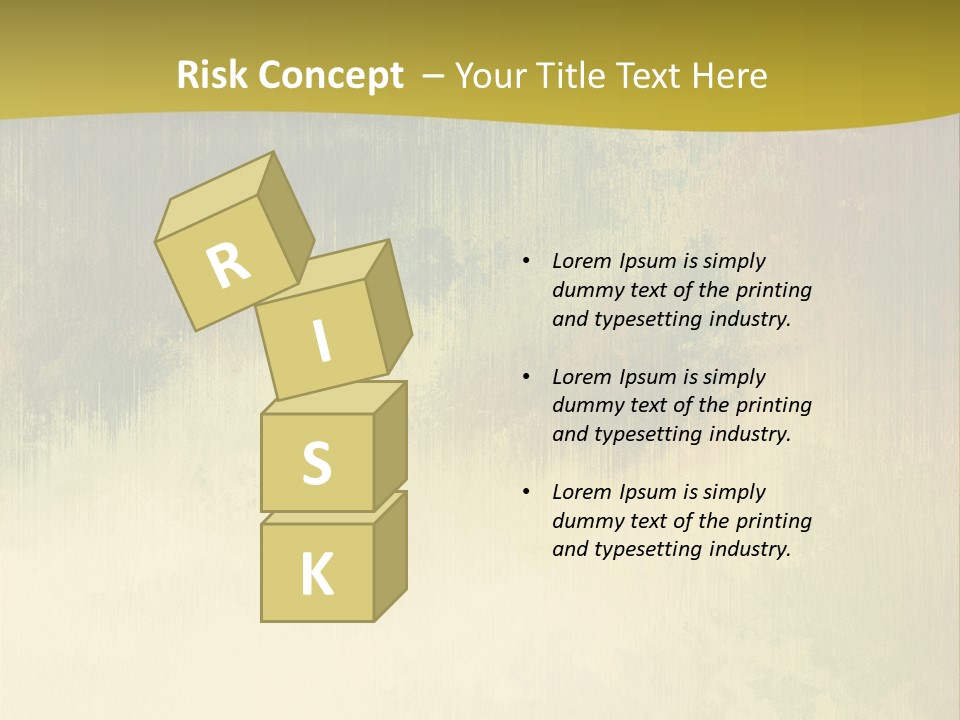 A Green And Yellow Background With Trees In The Background PowerPoint Template