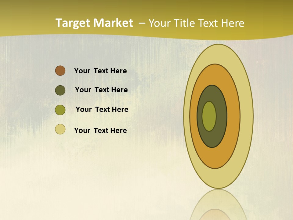 A Green And Yellow Background With Trees In The Background PowerPoint Template