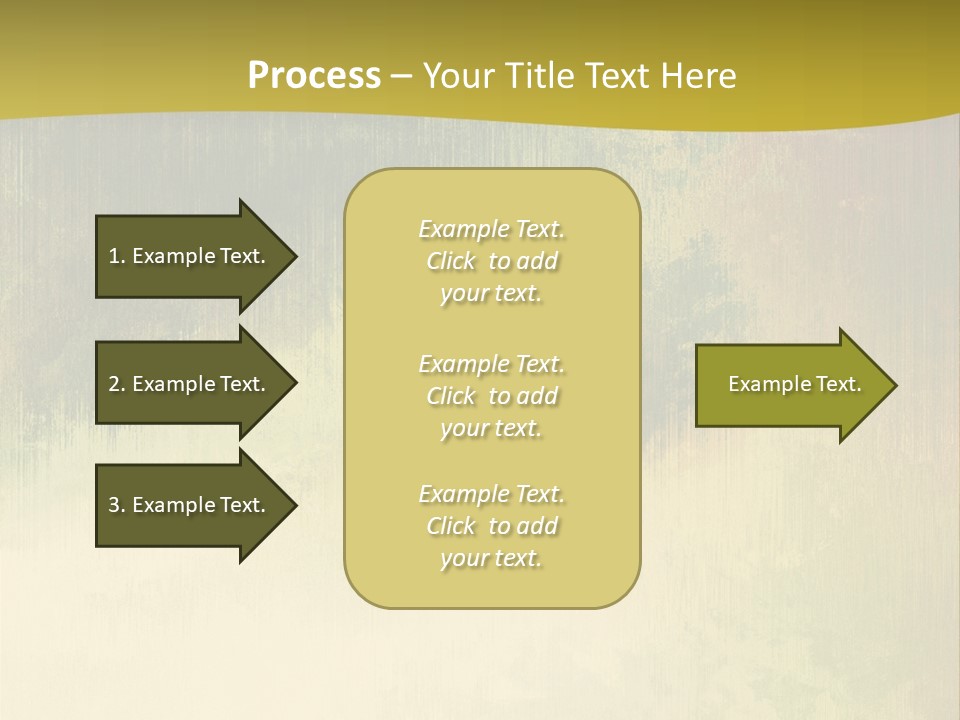 A Green And Yellow Background With Trees In The Background PowerPoint Template