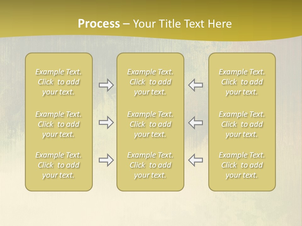 A Green And Yellow Background With Trees In The Background PowerPoint Template