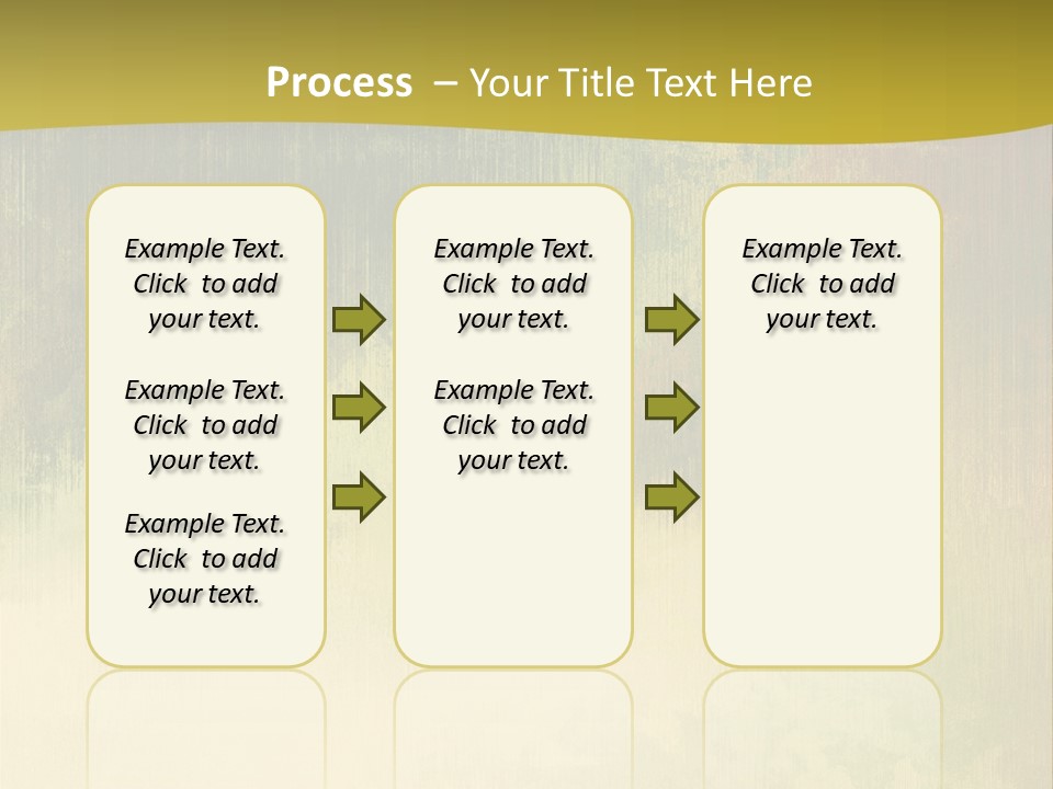 A Green And Yellow Background With Trees In The Background PowerPoint Template
