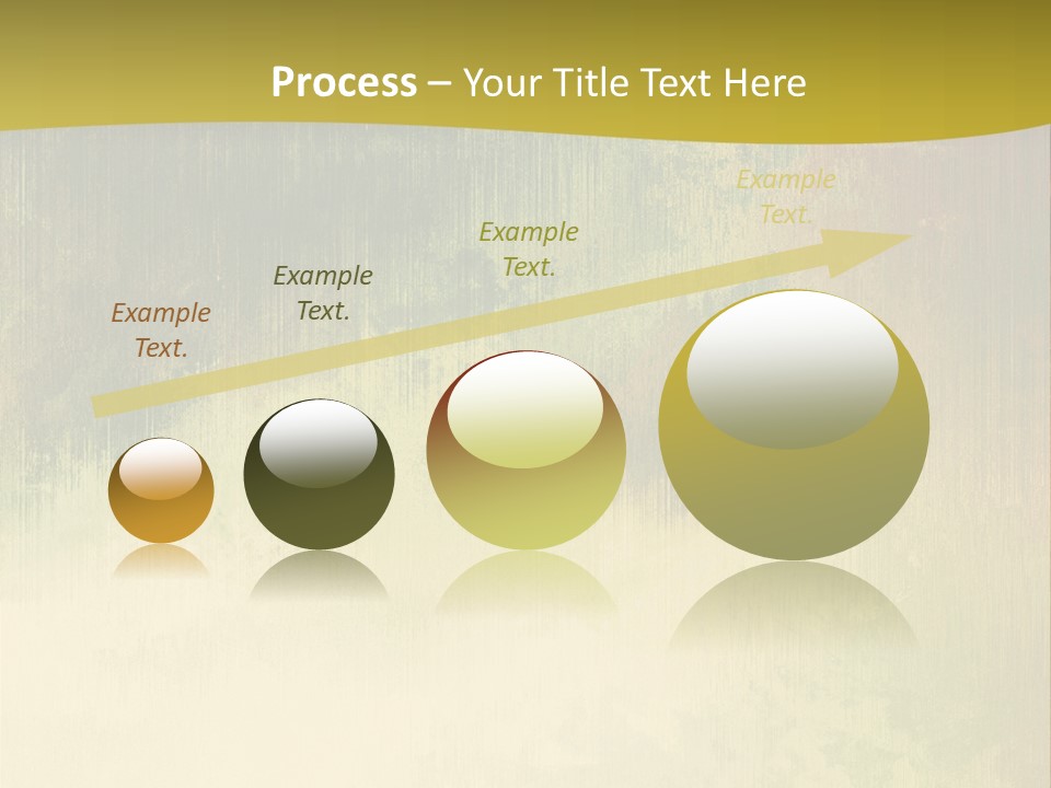A Green And Yellow Background With Trees In The Background PowerPoint Template