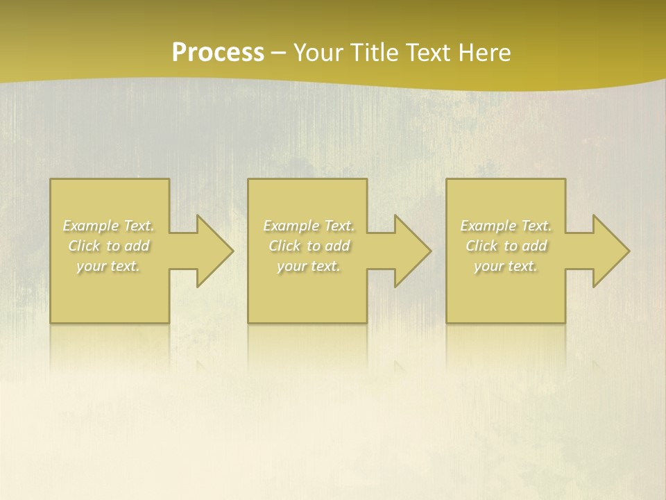 A Green And Yellow Background With Trees In The Background PowerPoint Template