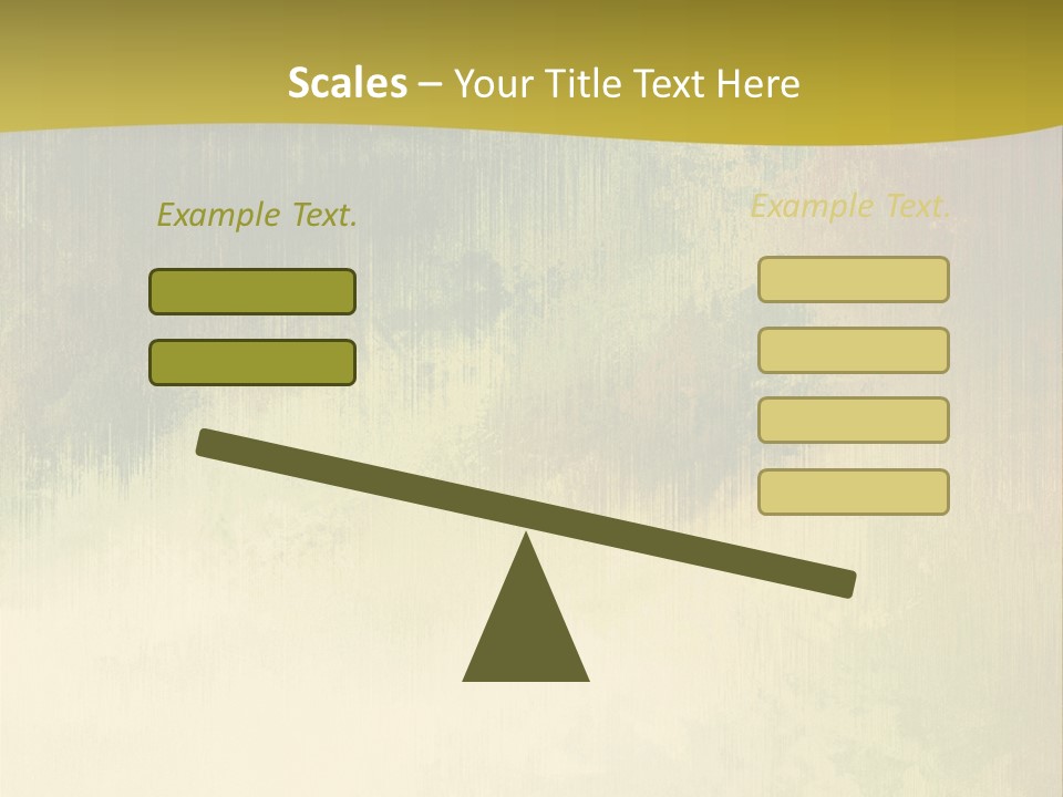 A Green And Yellow Background With Trees In The Background PowerPoint Template