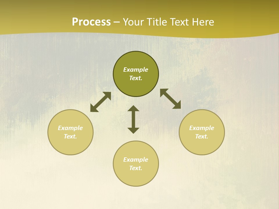 A Green And Yellow Background With Trees In The Background PowerPoint Template