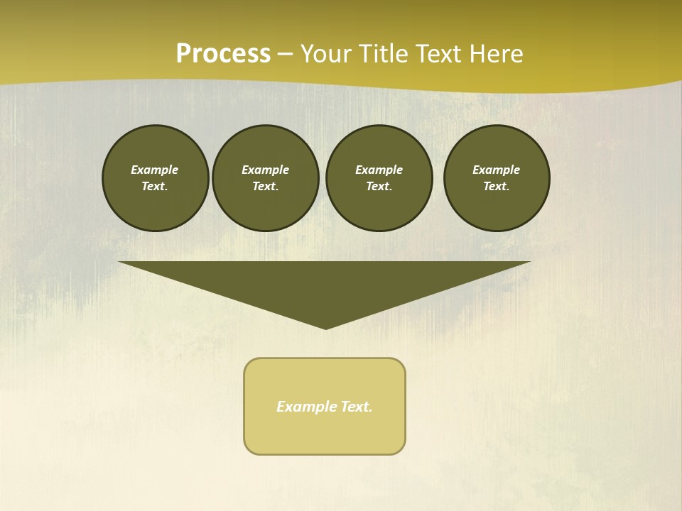 A Green And Yellow Background With Trees In The Background PowerPoint Template