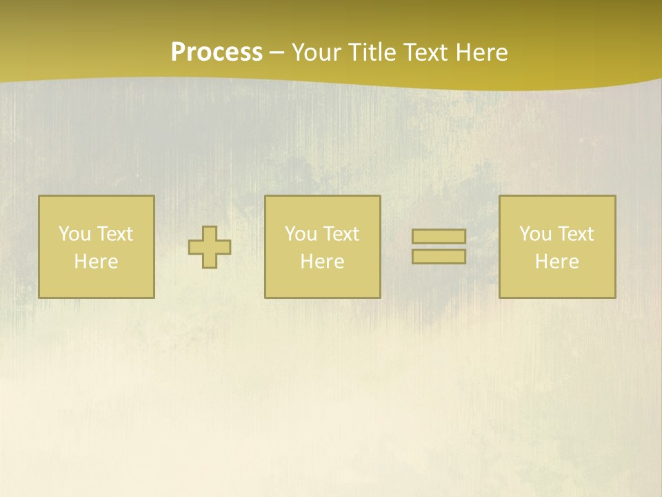 A Green And Yellow Background With Trees In The Background PowerPoint Template
