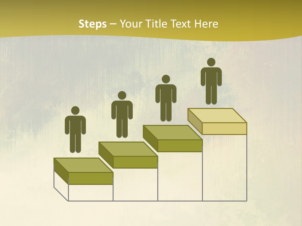 A Green And Yellow Background With Trees In The Background PowerPoint Template