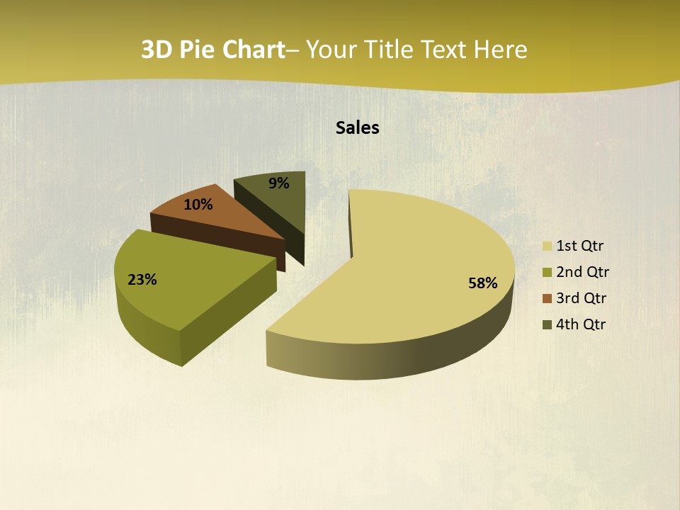 A Green And Yellow Background With Trees In The Background PowerPoint Template