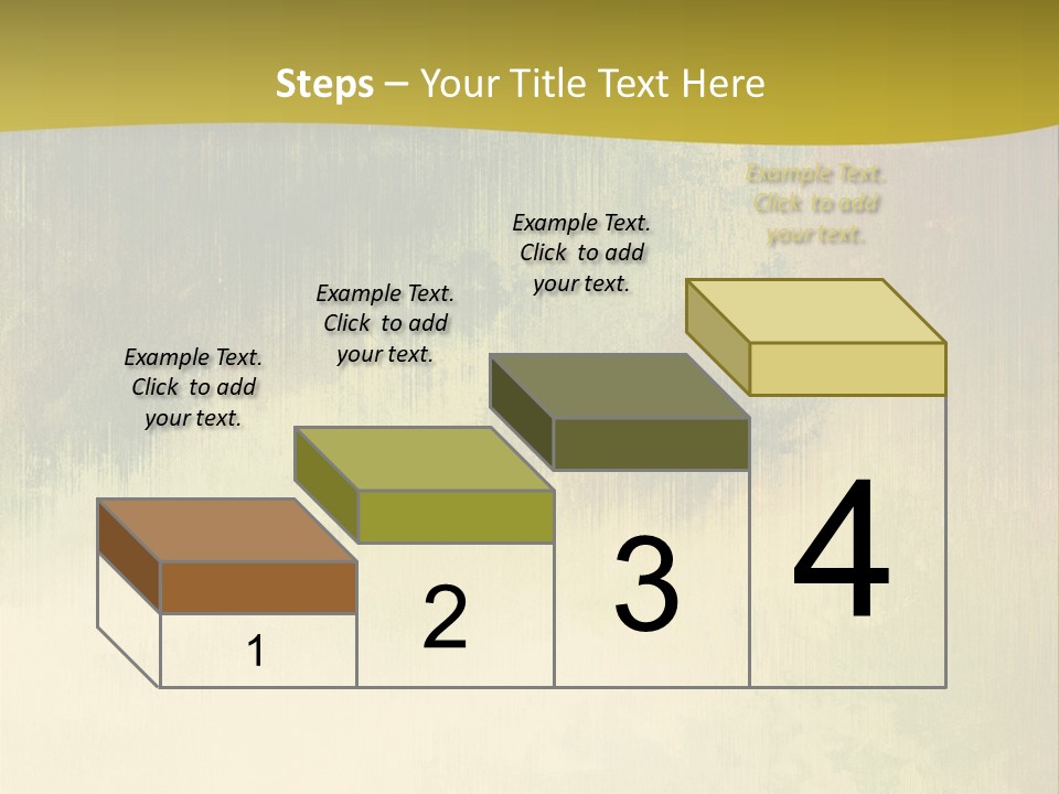 A Green And Yellow Background With Trees In The Background PowerPoint Template