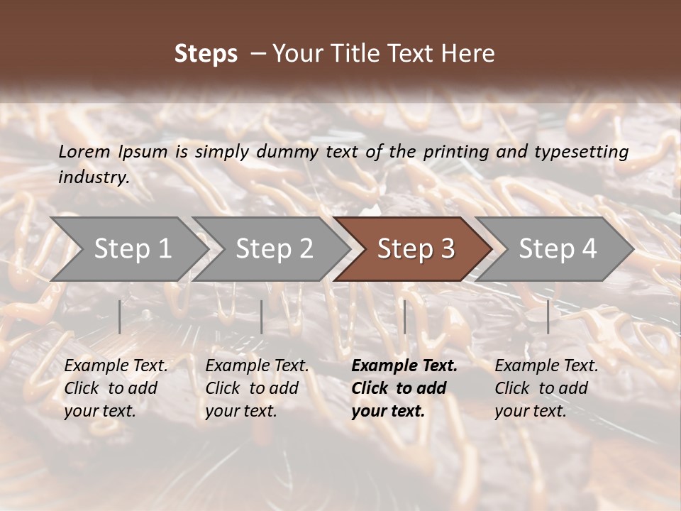 A Plate Full Of Chocolate Covered Cookies With Caramel Drizzles PowerPoint Template