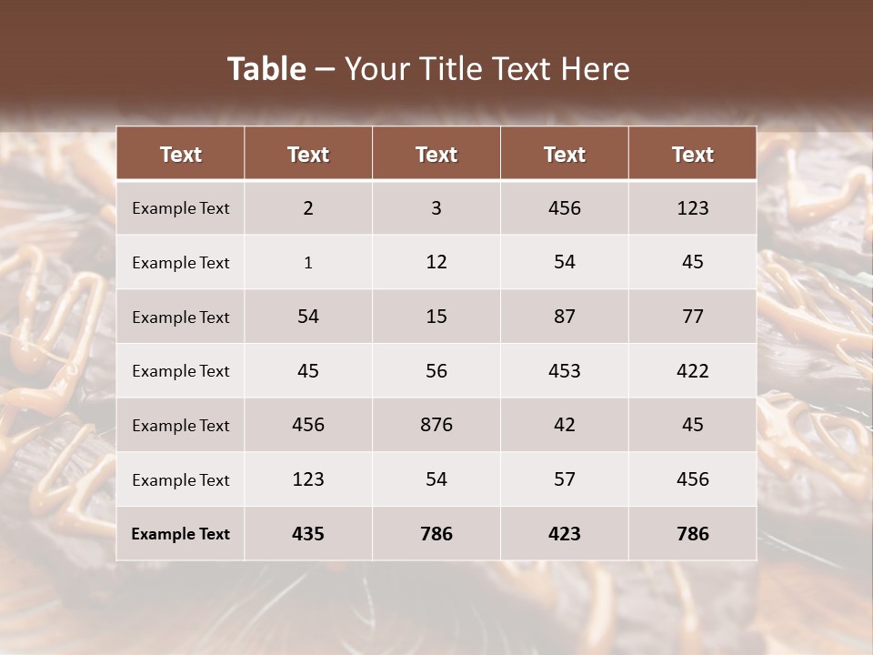 A Plate Full Of Chocolate Covered Cookies With Caramel Drizzles PowerPoint Template