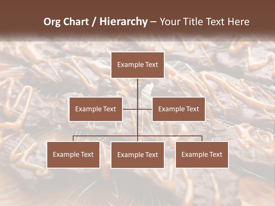 A Plate Full Of Chocolate Covered Cookies With Caramel Drizzles PowerPoint Template
