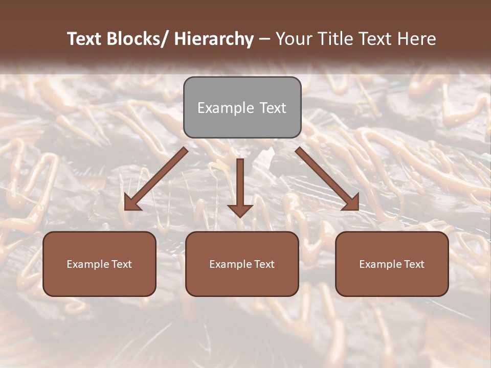 A Plate Full Of Chocolate Covered Cookies With Caramel Drizzles PowerPoint Template