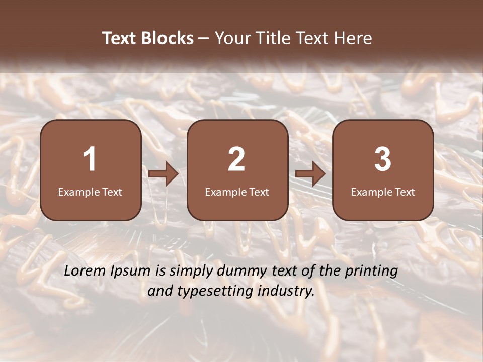 A Plate Full Of Chocolate Covered Cookies With Caramel Drizzles PowerPoint Template