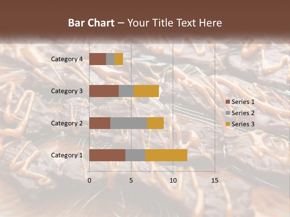 A Plate Full Of Chocolate Covered Cookies With Caramel Drizzles PowerPoint Template