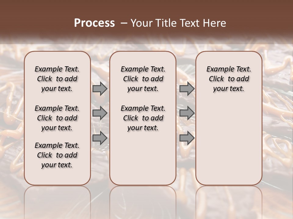 A Plate Full Of Chocolate Covered Cookies With Caramel Drizzles PowerPoint Template