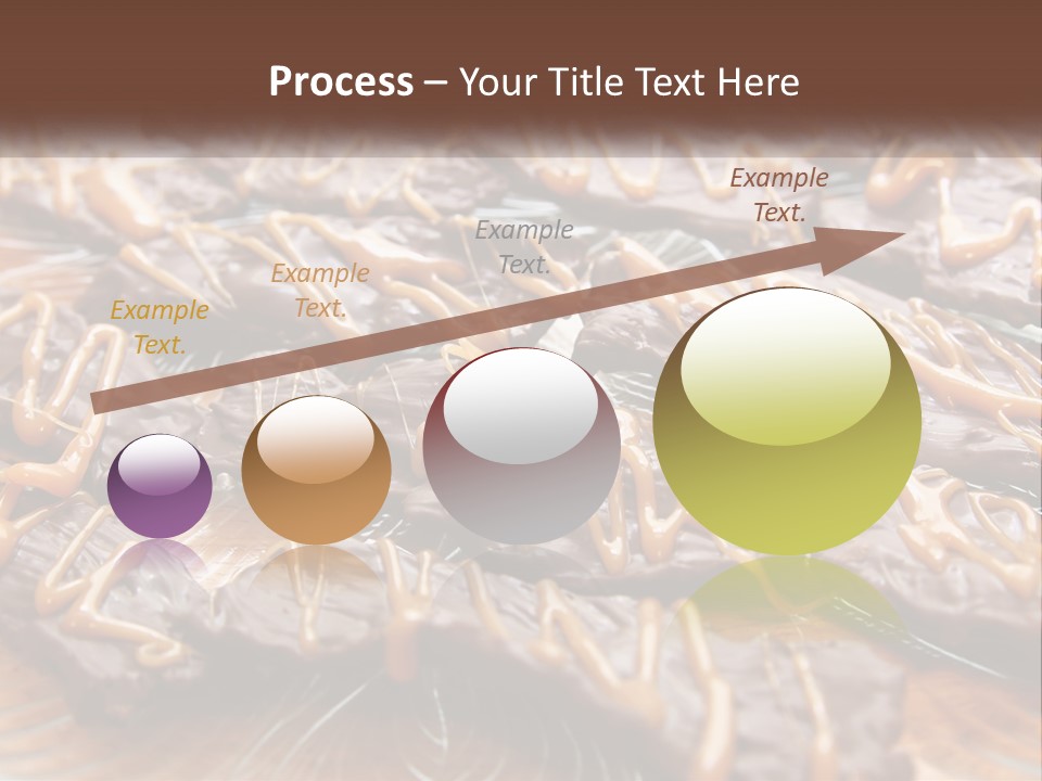 A Plate Full Of Chocolate Covered Cookies With Caramel Drizzles PowerPoint Template