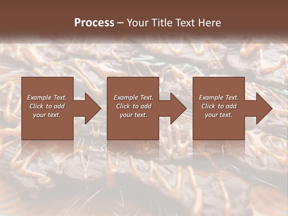 A Plate Full Of Chocolate Covered Cookies With Caramel Drizzles PowerPoint Template