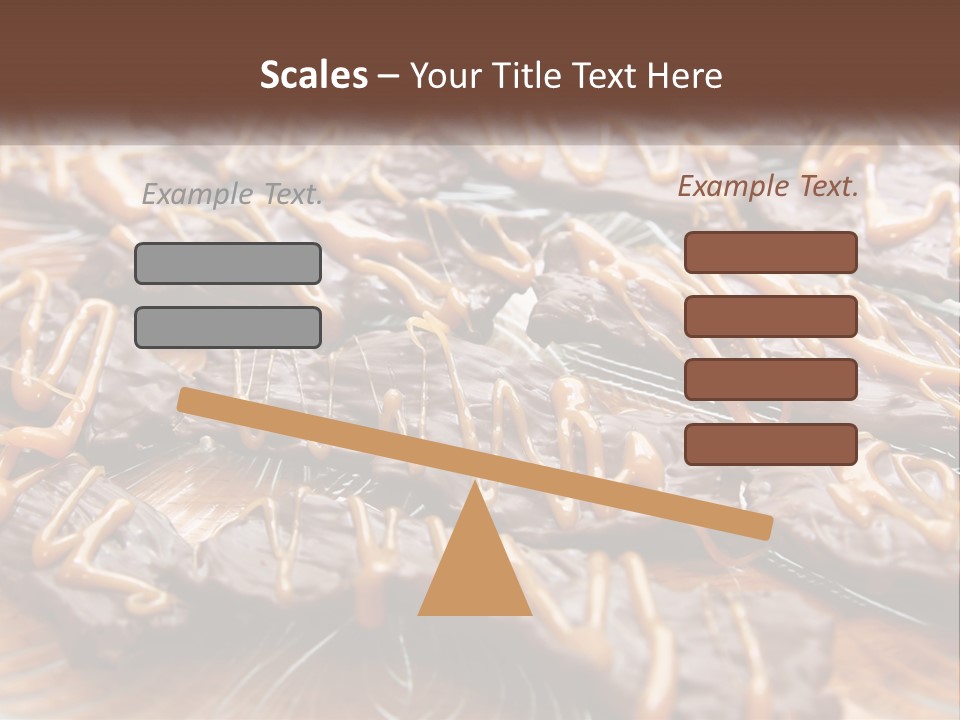 A Plate Full Of Chocolate Covered Cookies With Caramel Drizzles PowerPoint Template