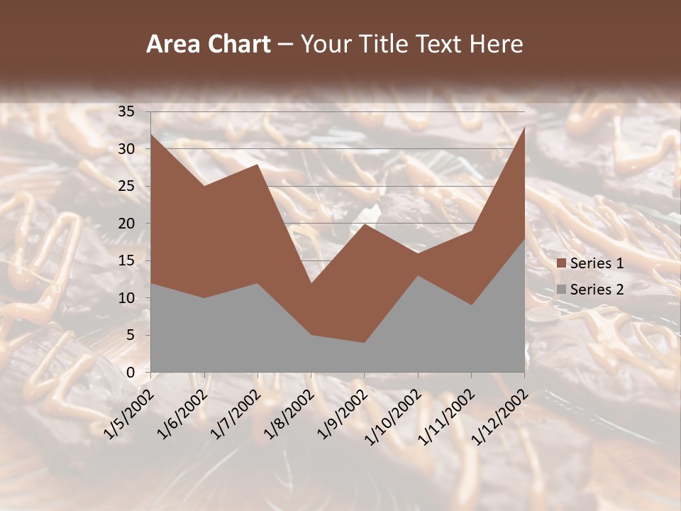 A Plate Full Of Chocolate Covered Cookies With Caramel Drizzles PowerPoint Template