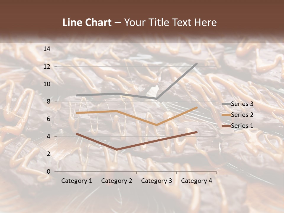 A Plate Full Of Chocolate Covered Cookies With Caramel Drizzles PowerPoint Template