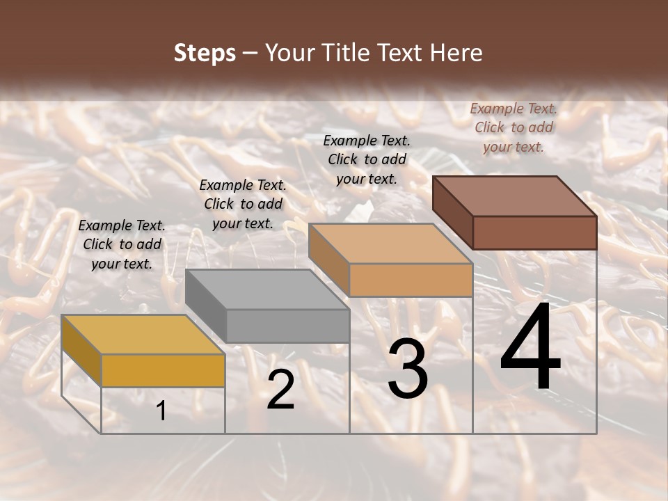 A Plate Full Of Chocolate Covered Cookies With Caramel Drizzles PowerPoint Template