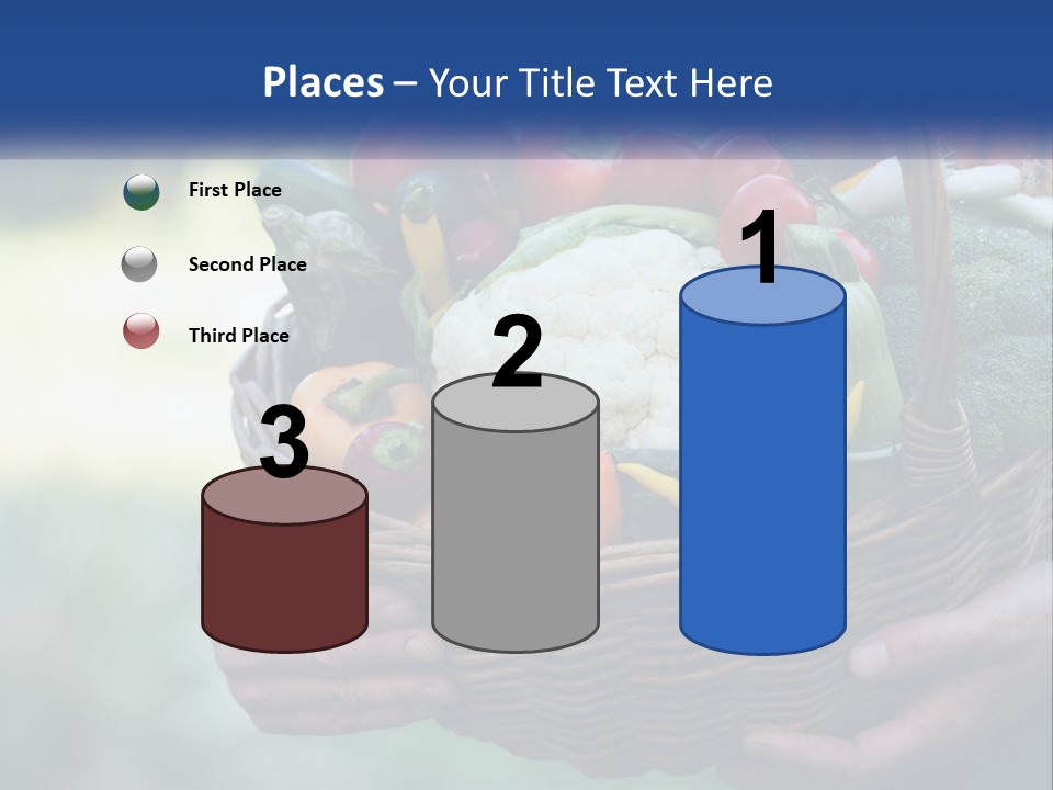 A Person Holding A Basket Full Of Vegetables PowerPoint Template