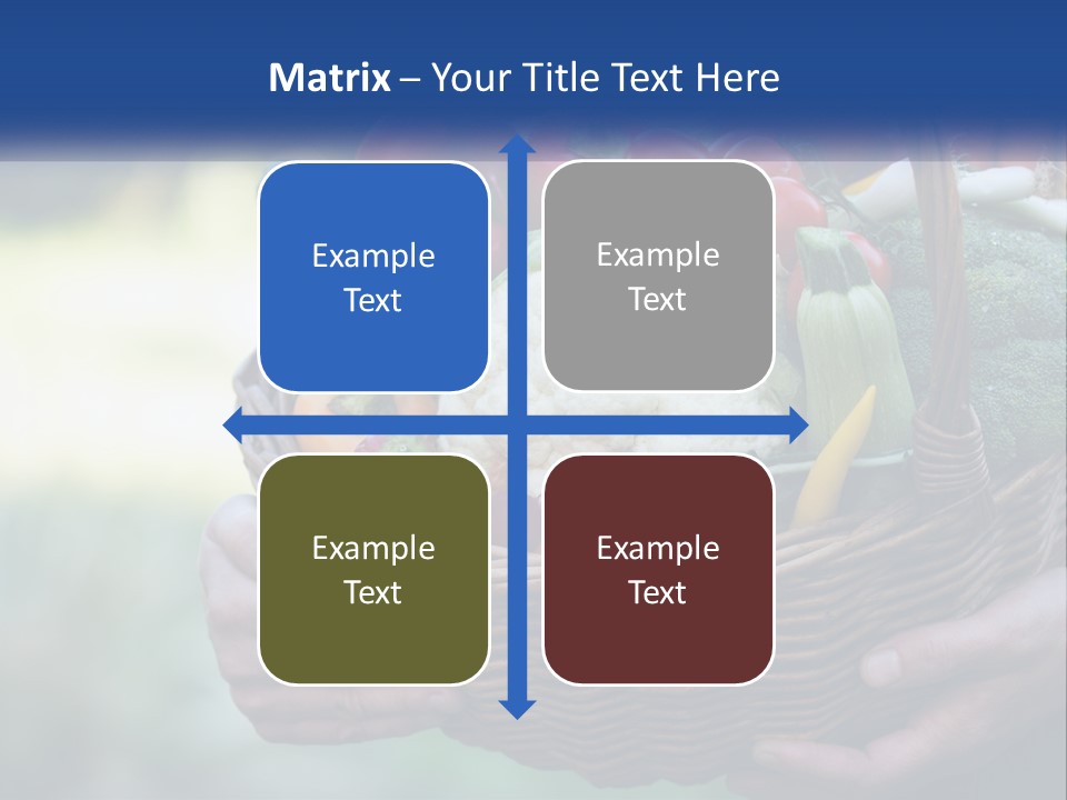 A Person Holding A Basket Full Of Vegetables PowerPoint Template