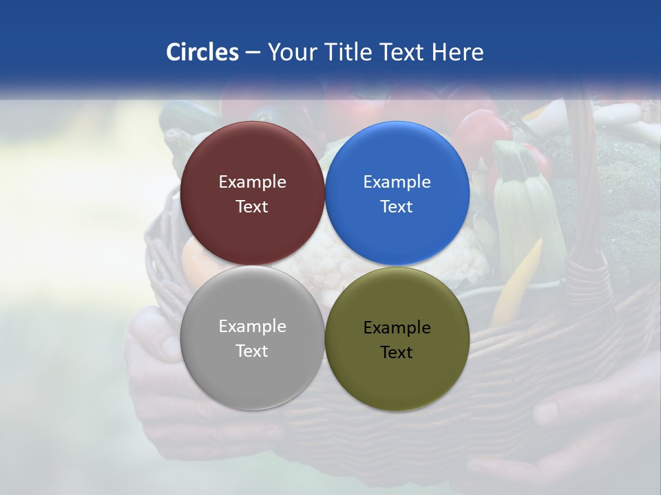 A Person Holding A Basket Full Of Vegetables PowerPoint Template