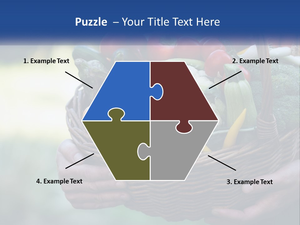 A Person Holding A Basket Full Of Vegetables PowerPoint Template