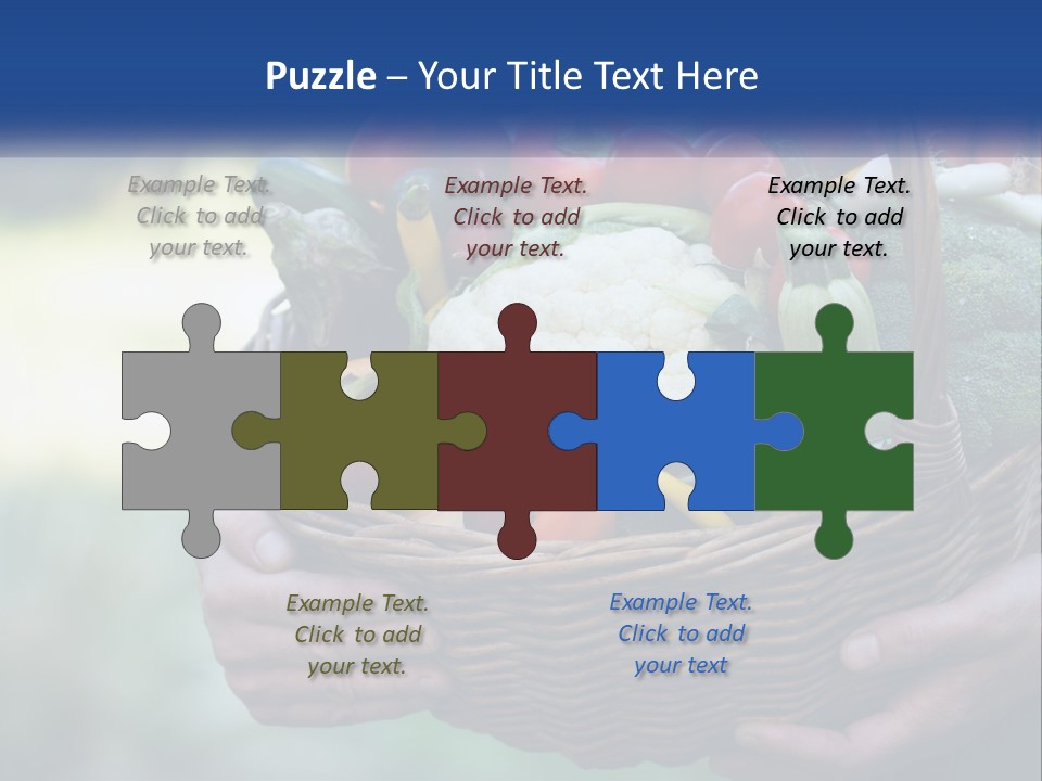 A Person Holding A Basket Full Of Vegetables PowerPoint Template