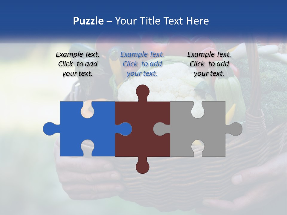 A Person Holding A Basket Full Of Vegetables PowerPoint Template