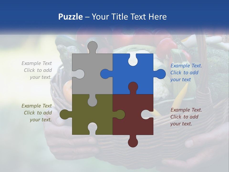 A Person Holding A Basket Full Of Vegetables PowerPoint Template