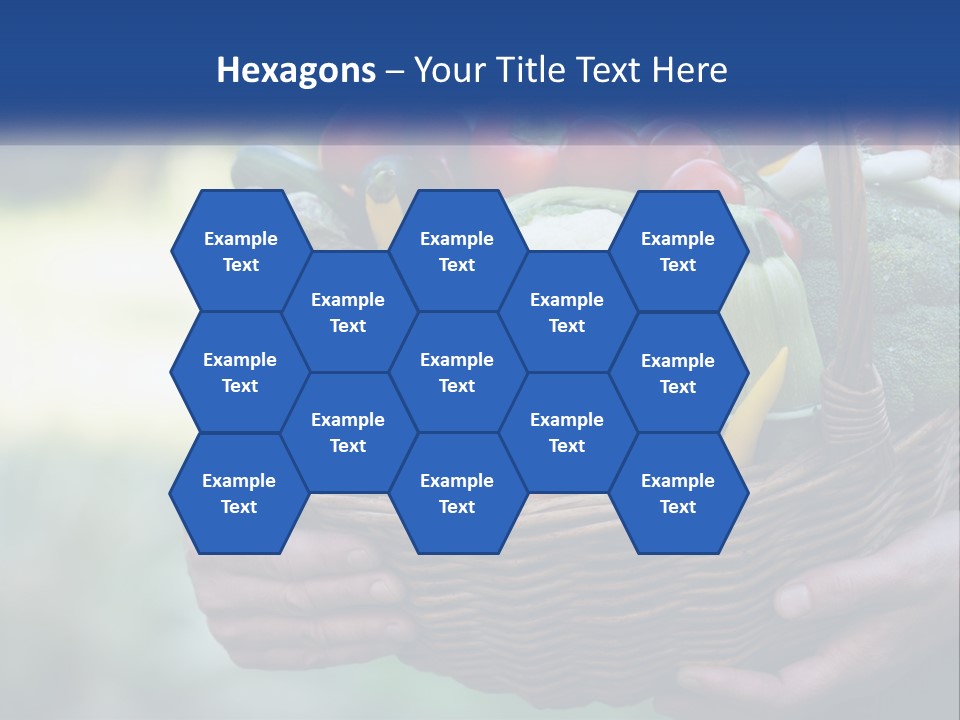 A Person Holding A Basket Full Of Vegetables PowerPoint Template