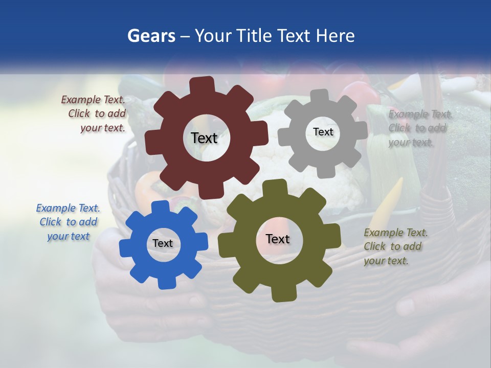 A Person Holding A Basket Full Of Vegetables PowerPoint Template