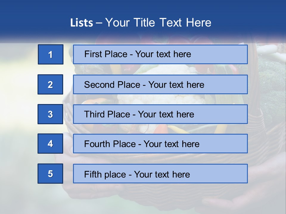 A Person Holding A Basket Full Of Vegetables PowerPoint Template