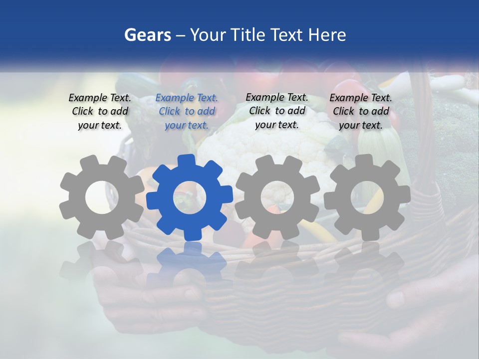 A Person Holding A Basket Full Of Vegetables PowerPoint Template