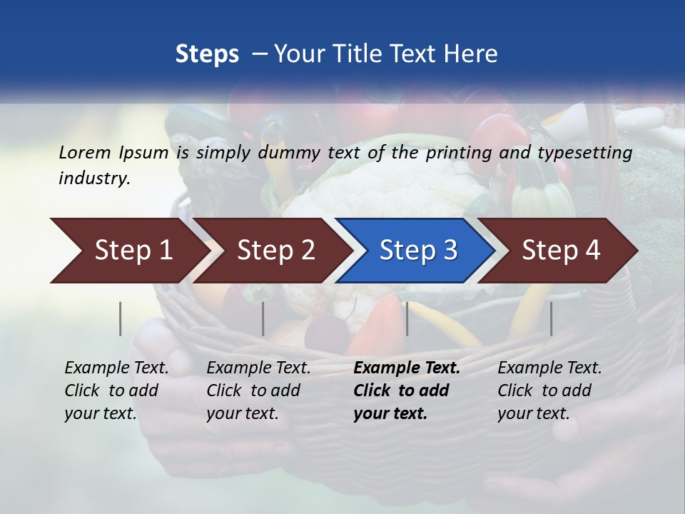 A Person Holding A Basket Full Of Vegetables PowerPoint Template
