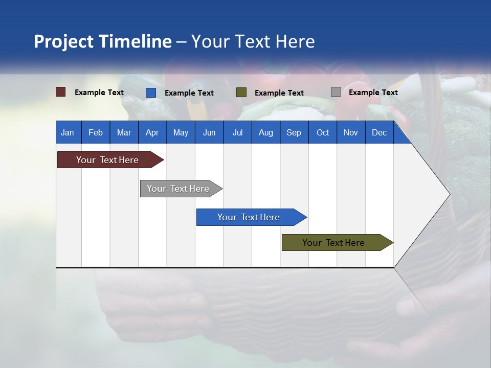 A Person Holding A Basket Full Of Vegetables PowerPoint Template