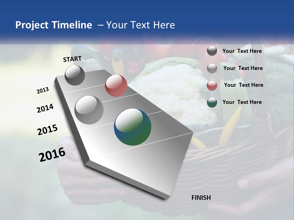 A Person Holding A Basket Full Of Vegetables PowerPoint Template