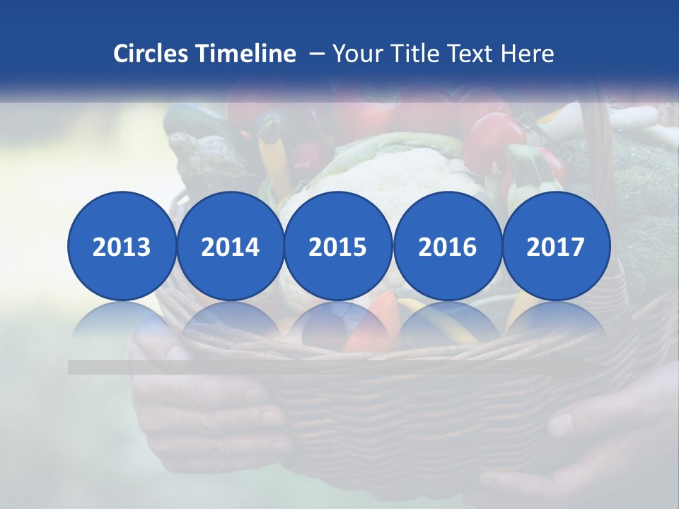 A Person Holding A Basket Full Of Vegetables PowerPoint Template