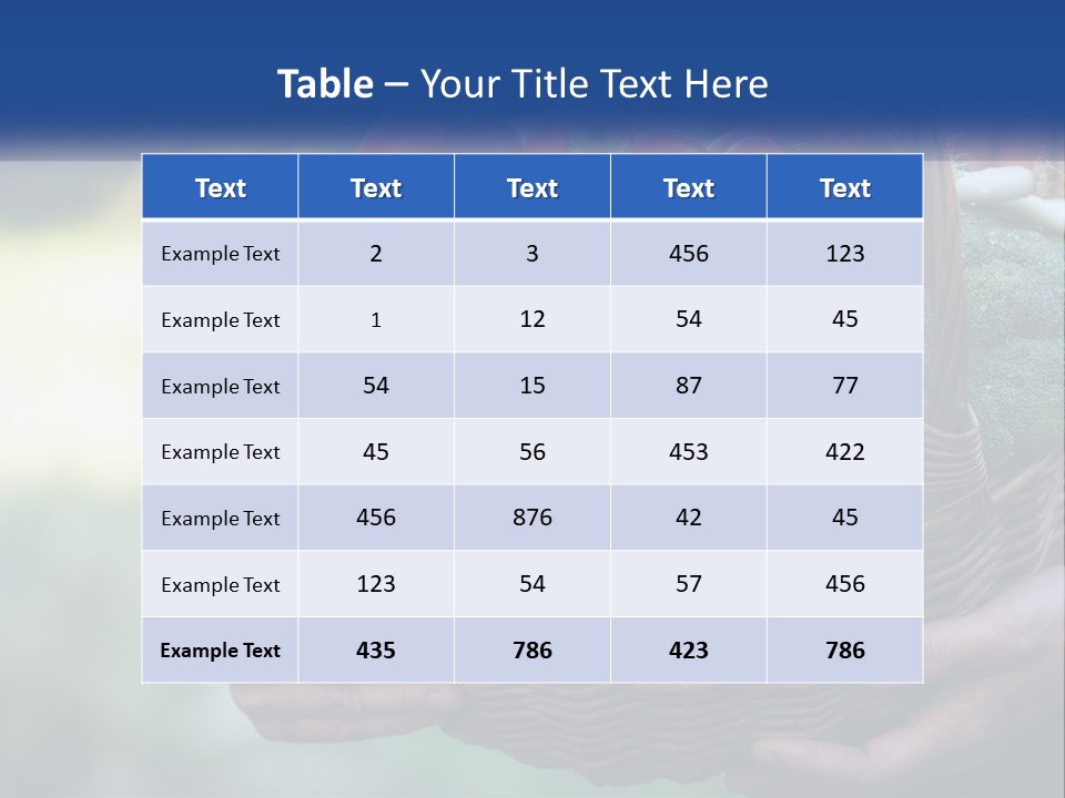 A Person Holding A Basket Full Of Vegetables PowerPoint Template