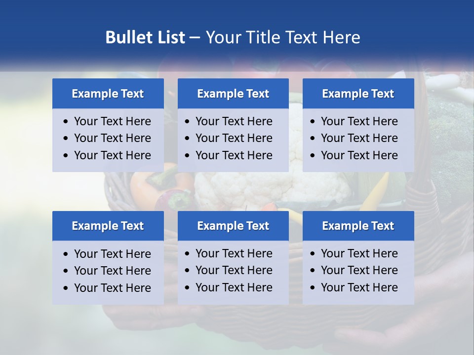 A Person Holding A Basket Full Of Vegetables PowerPoint Template