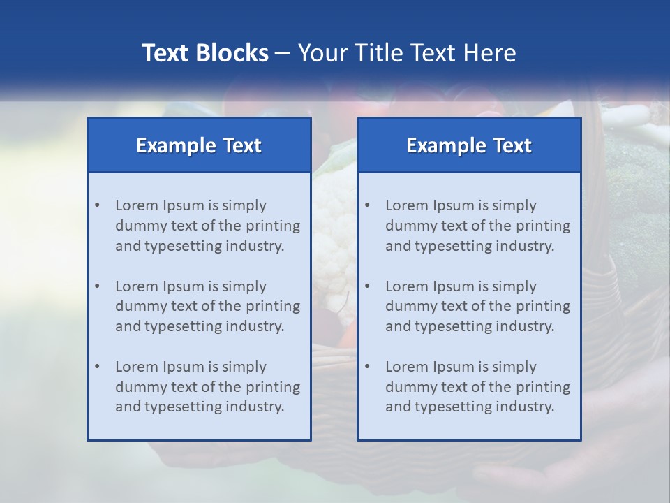 A Person Holding A Basket Full Of Vegetables PowerPoint Template