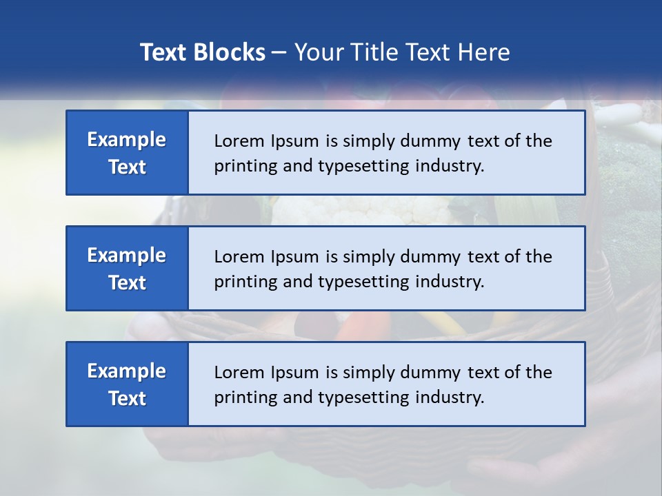 A Person Holding A Basket Full Of Vegetables PowerPoint Template