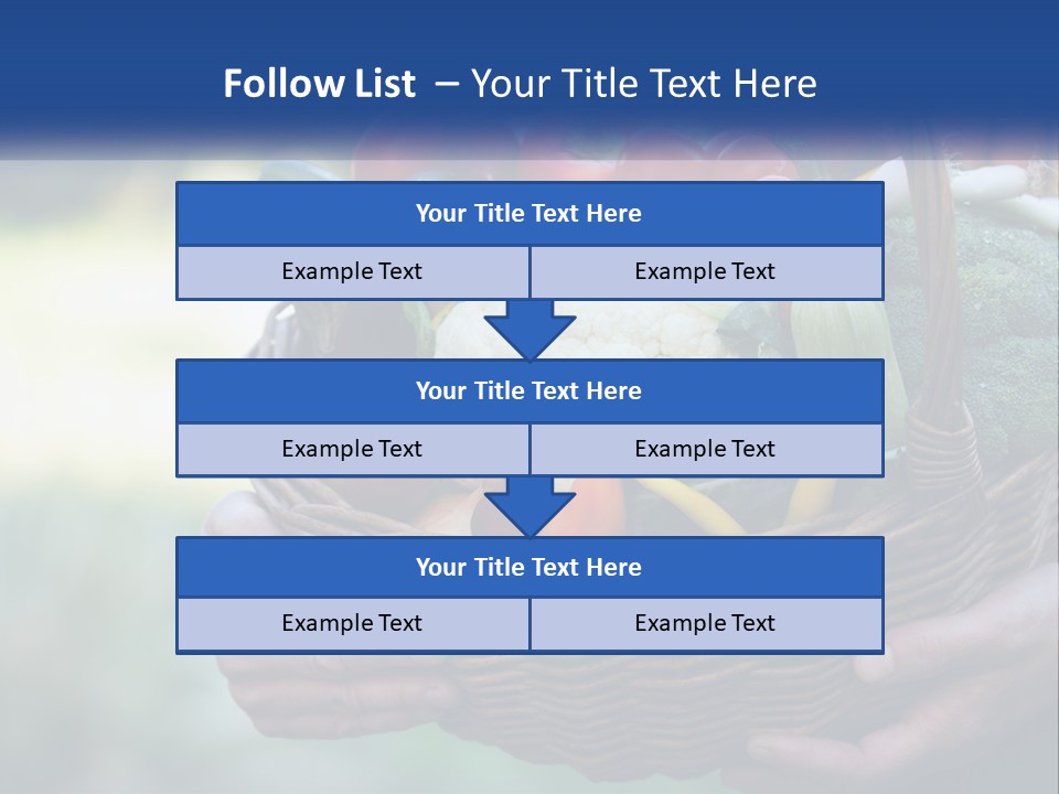 A Person Holding A Basket Full Of Vegetables PowerPoint Template