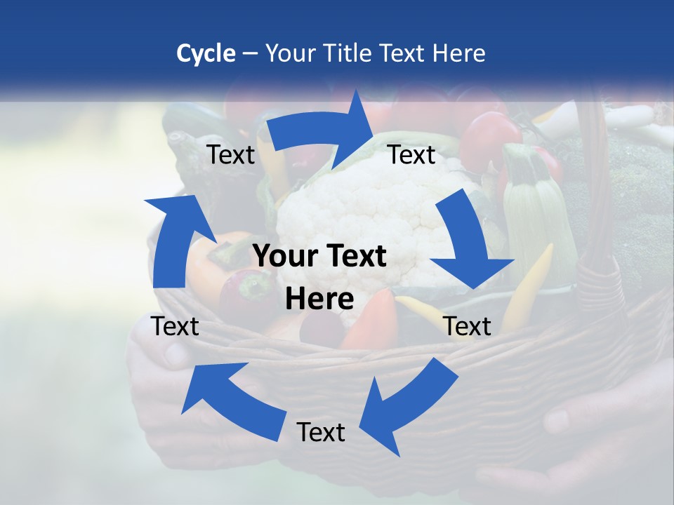 A Person Holding A Basket Full Of Vegetables PowerPoint Template